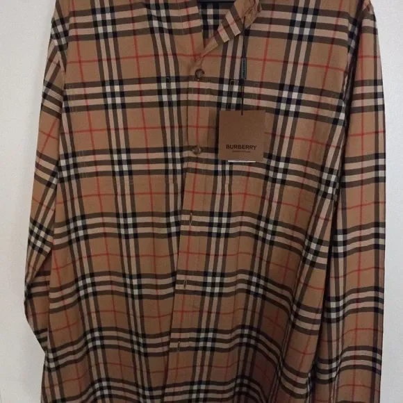 BURBERRYMen's Towner - Cotton Poplin Shirt With Tartan Pattern